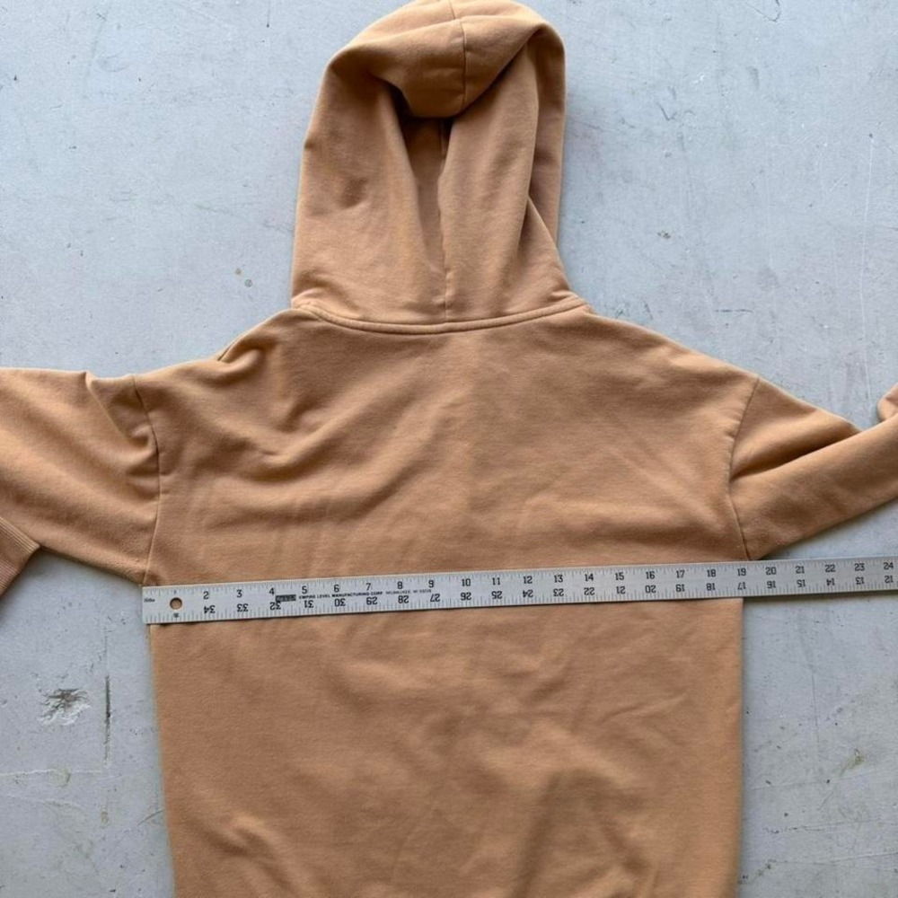 Time and Tru Women's Tan Full Zip Hoodie Fleece Lined Minimalist XS - Picture 4 of 5